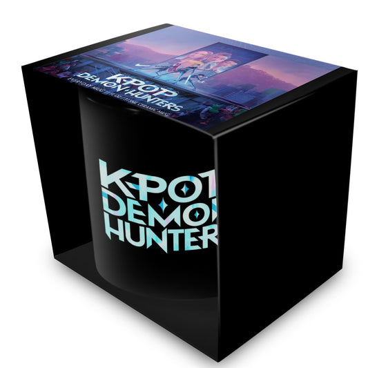 K-POP DEMON HUNTERS - Logo - Black Pod Mug 325ml
