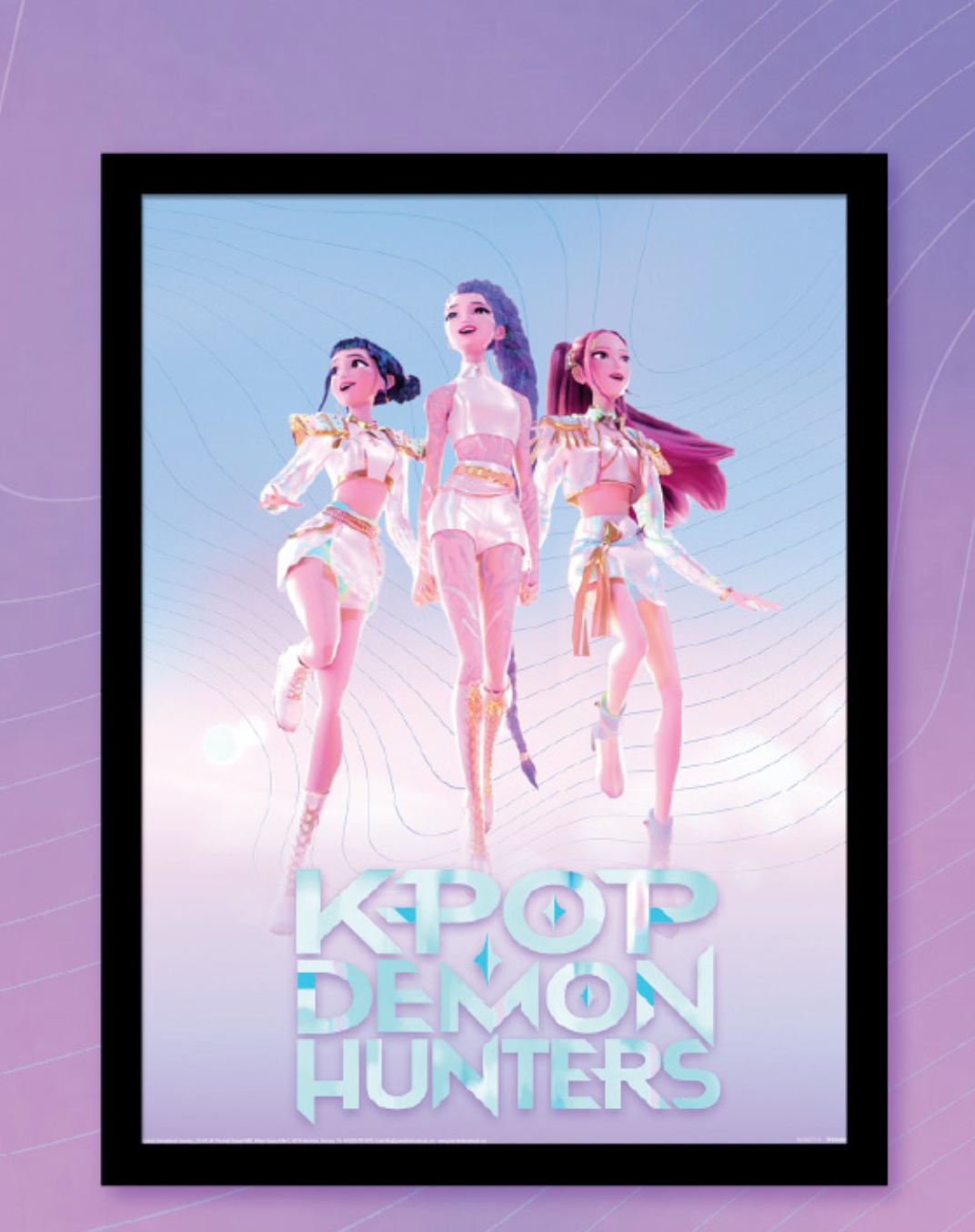 K-POP DEMON HUNTERS - Trio - Impression Encadrée 45x35cm