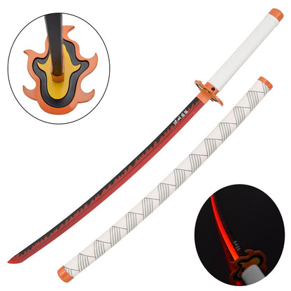 KATANA ORNEMENTAL AVEC LED INTERNE DE RENGOKU KYOJURO DEMON SLAYER - KIMETSU NO YAIBA