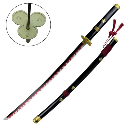 KATANA ORNEMENTAL ENMA SWORD OF ZORO BLACK COLOR  ONE PIECE