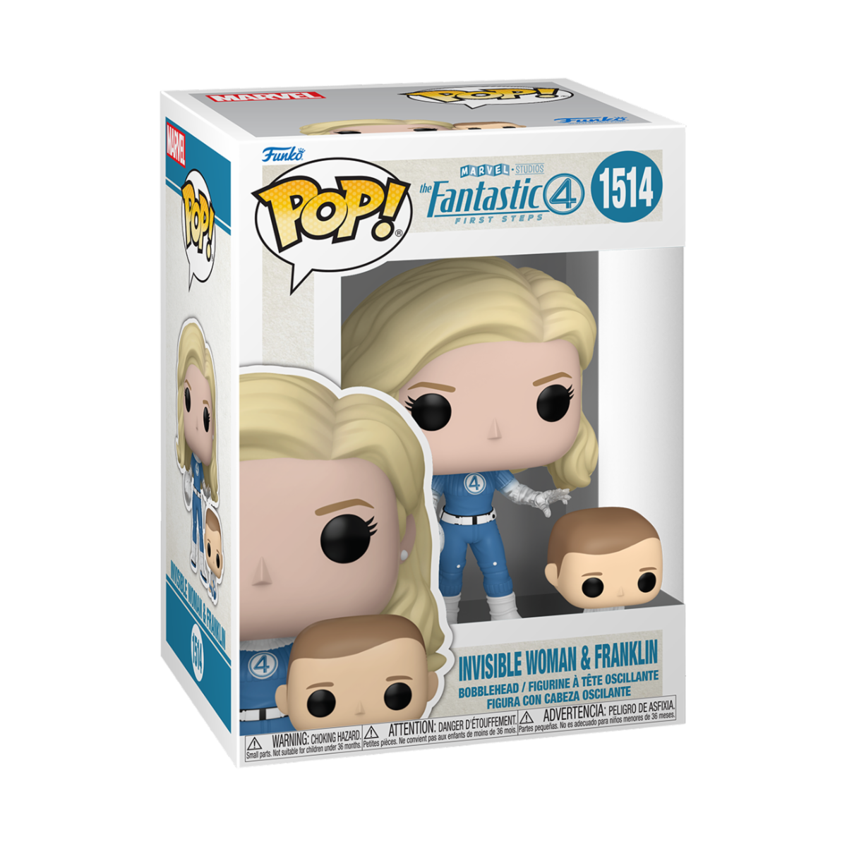 LES 4 FANTASTIQUES - POP Marvel N°1514 - La Femme Invisible & Franklin