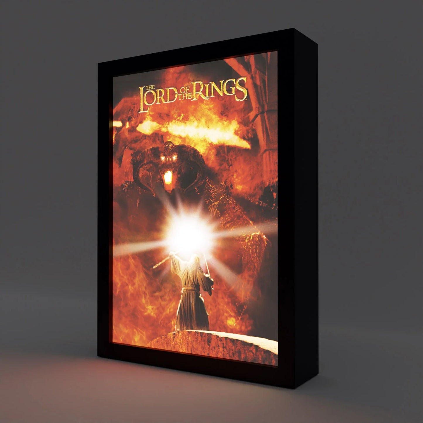 LE SEIGNEUR DES ANNEAUX - Cadre Lumineux LED 28x20x5cm