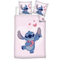 LILO AND STITCH - 100% COTTON DUVET COVER LOVE (140X200CM + 65X65CM)