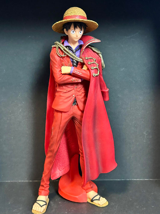 Luffy One Piece 20th Anniversary Ver. Figurine d'action en PVC cape rouge le roi ultime Luffy 25cm