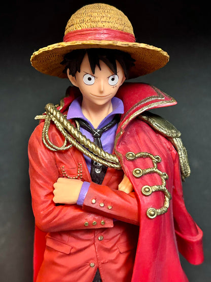 Luffy One Piece 20th Anniversary Ver. Figurine d'action en PVC cape rouge le roi ultime Luffy 25cm