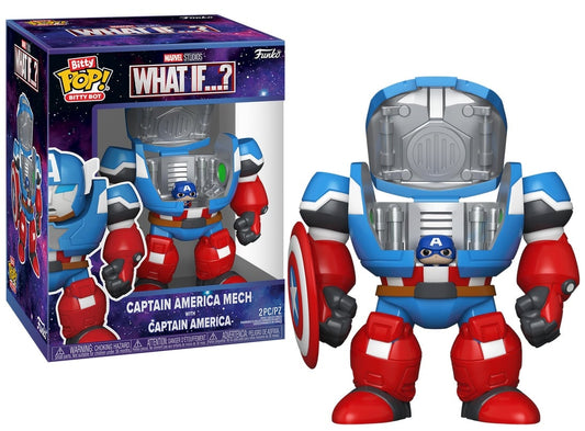 MARVEL - Bitty Bots - Captain America Mech avec Cap