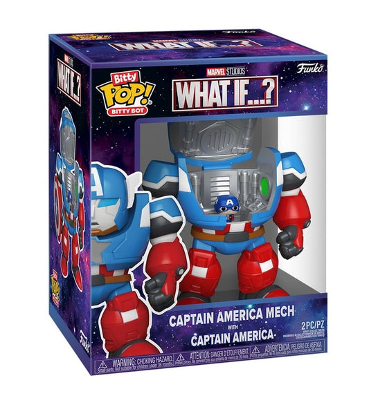 MARVEL - Bitty Bots - Captain America Mech avec Cap
