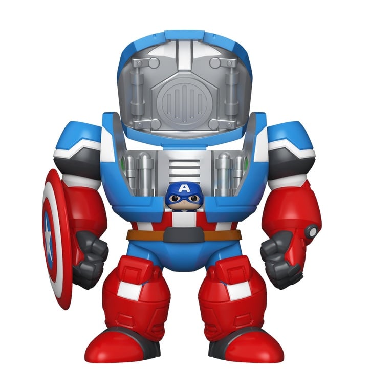 MARVEL - Bitty Bots - Captain America Mech avec Cap