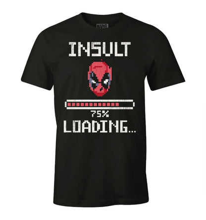 MARVEL - DEADPOOL INSULT LOADING ZWART T-SHIRT MAAT L