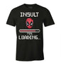 MARVEL - DEADPOOL INSULT LOADING BLACK T-SHIRT SIZE L