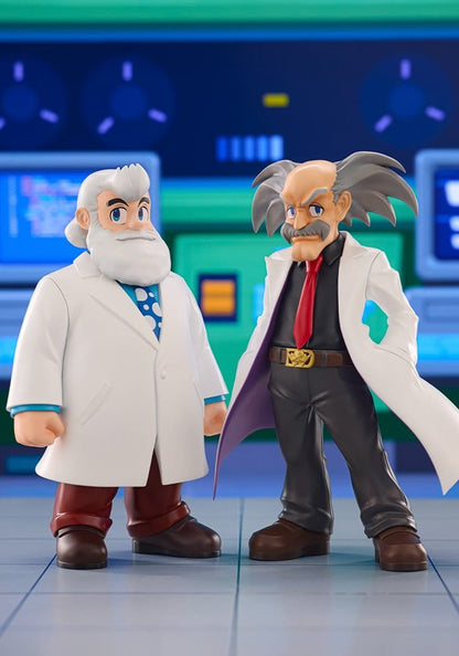 MEGA MAN - Dr. Willy & Dr. Light - Statuette Oshi Works 22cm PRECO > 08/06