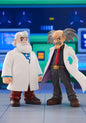 MEGA MAN - Dr. Willy & Dr. Light - Statuette Oshi Works 22cm PRECO > 08/06