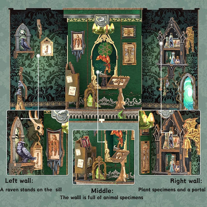 MINIATURE HOUSE - DIY - Herbier des Ténèbres - 90pc + Eclairage LED
