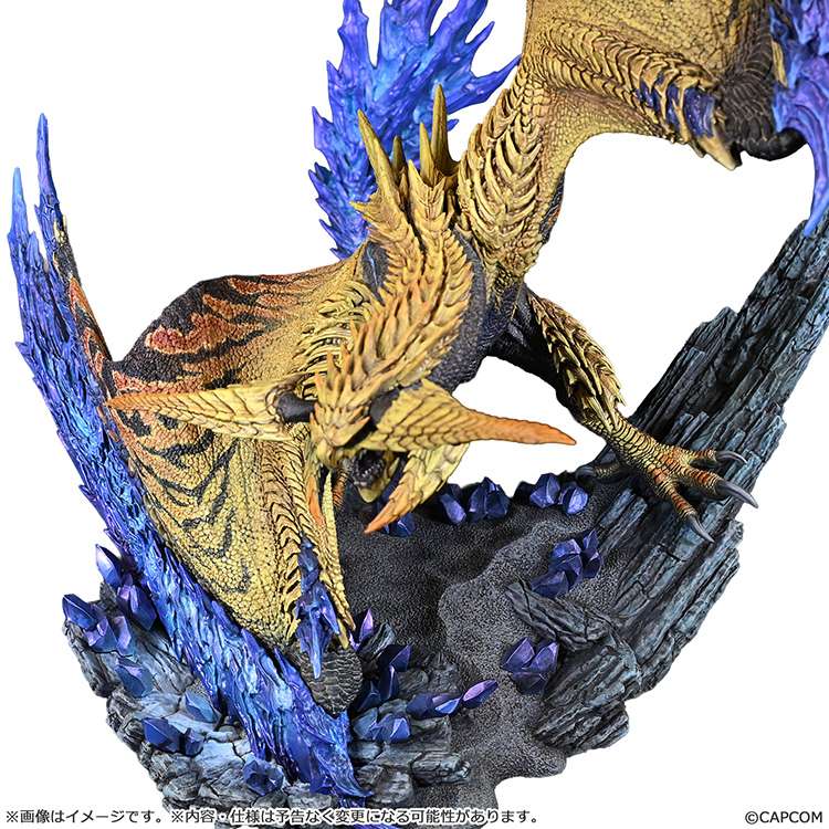 MONSTER HUNTER - Shining Thunder Wyvern Rey Dau - Statuette 28cm