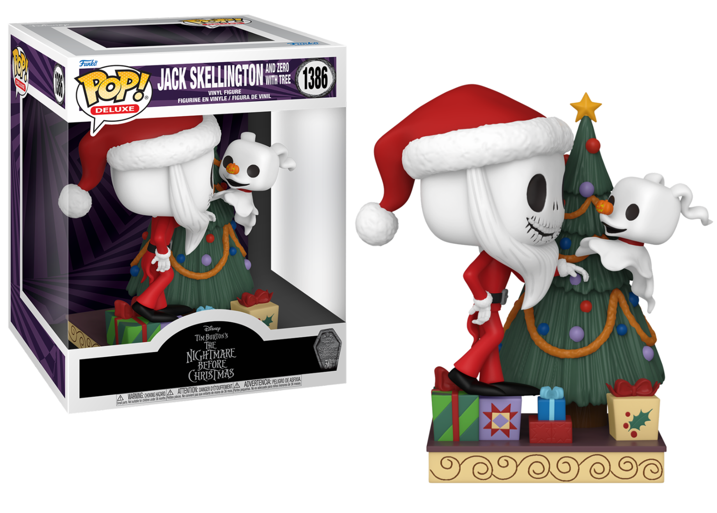 Funko Pop! Deluxe: The Nightmare Before Christmas 30th Anniversary - Jack & Zero (with Tree)