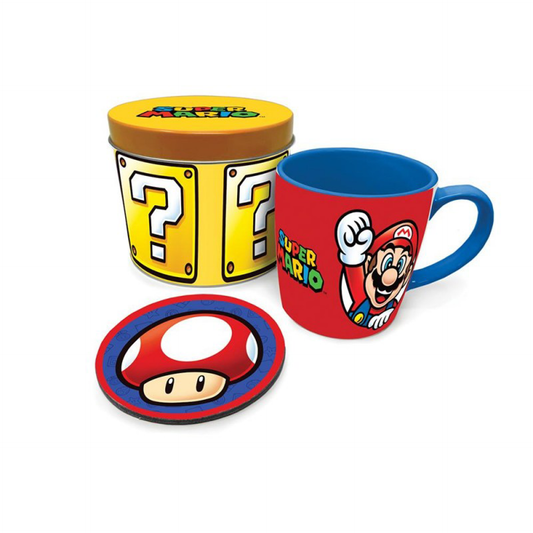 Nintendo - Super Mario - Gift box (Let's go): Mug and coaster