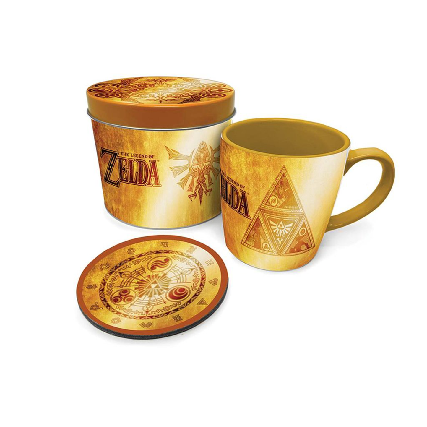 Nintendo - The Legend Of Zelda - Cadeauset (Golden Triforce): Mok en onderzetter