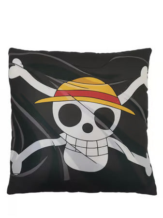 ONE PIECE - LUFFY AND CREW DOUBLE-SIDED CUSHION (40X40CM)