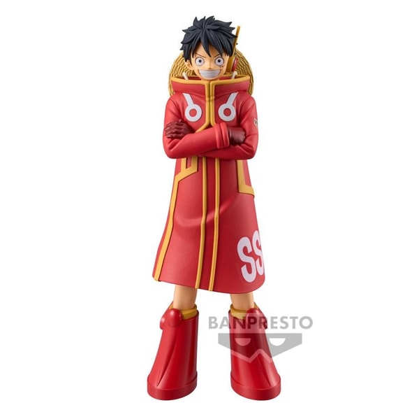 EEN STUK - DXF - DE GRANDLINE SERIES - EGGHEAD MONKEY D. LUFFY STANDBEELD 16CM