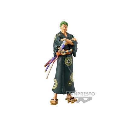 ONE PIECE - DXF - THE GRANDLINE SERIES - WANOKUNI RORONOA ZORO YUKATA VER. STATUE 17CM