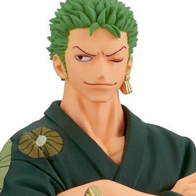 ONE PIECE - DXF - THE GRANDLINE SERIES - WANOKUNI RORONOA ZORO YUKATA VER. STATUE 17CM