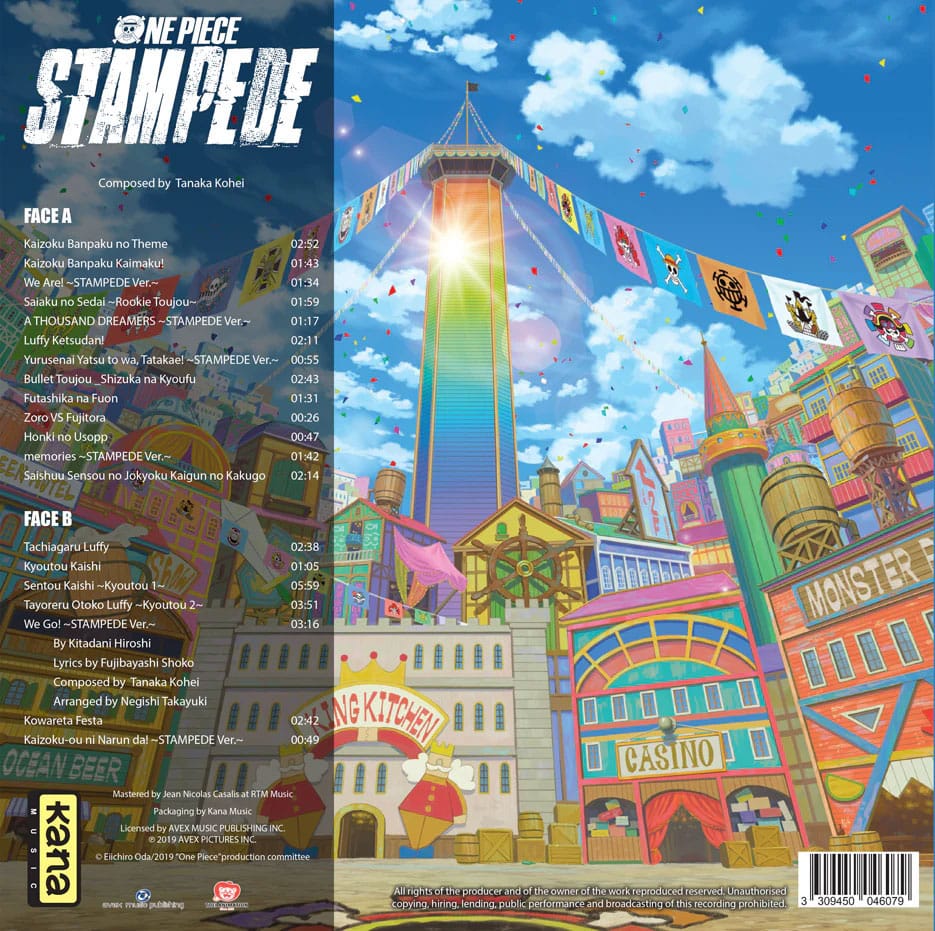 ONE PIECE - Stampede Vinyle Original Soundtrack Vol 1