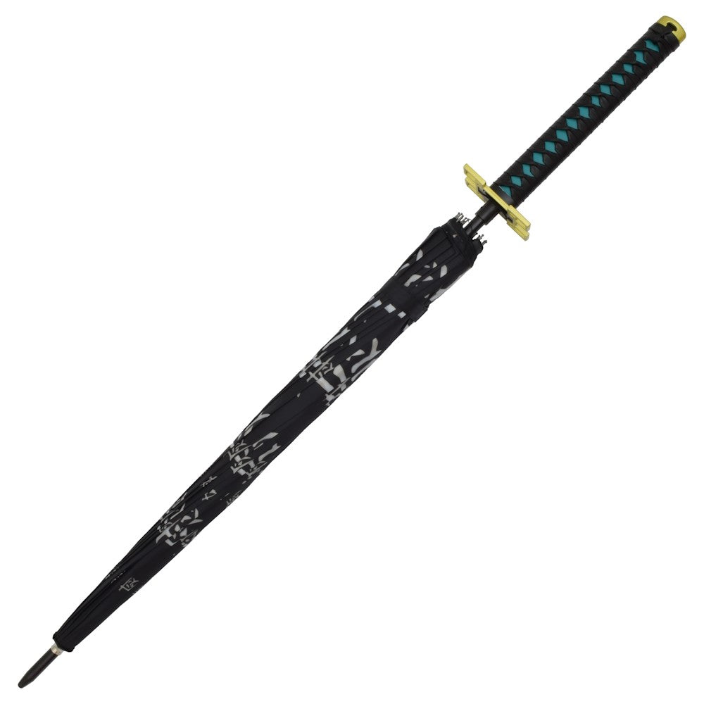 PARAPLUIE AVEC POIGNÉE DE STYLE KATANA DE MUICHIRO TOKITO DEMON SLAYER - KIMETSU NO YAIBA