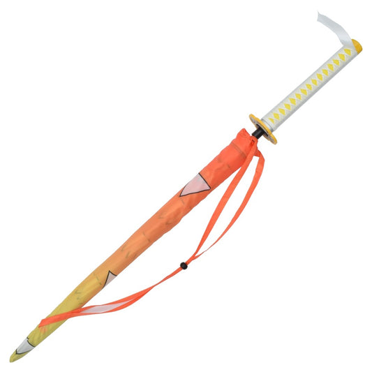 PARAPLUIE AVEC POIGNÉE DE STYLE KATANA DE ZENITSU AGATSUMA DEMON SLAYER - KIMETSU NO YAIBA