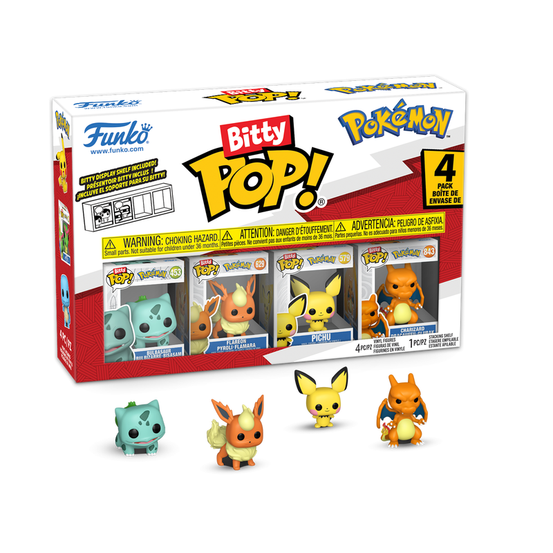 POKEMON - Bitty Pop 4 Pack 2.5cm - Bulbizarre