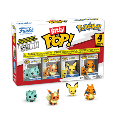 POKEMON - Bitty Pop 4 Pack 2.5cm - Bulbizarre