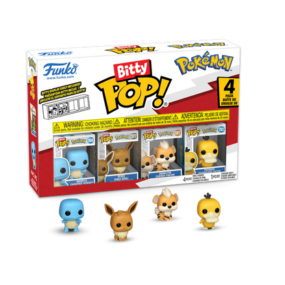 POKEMON - Bitty Pop 4 Pack 2.5cm - Carapuce