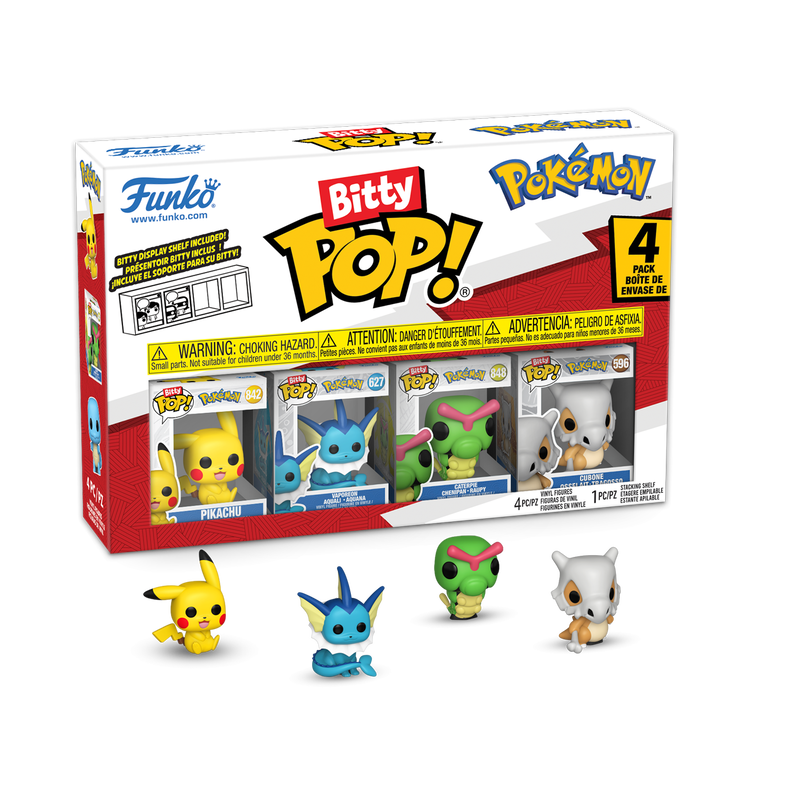 POKEMON - Bitty Pop 4 Pack 2.5cm - Pikachu