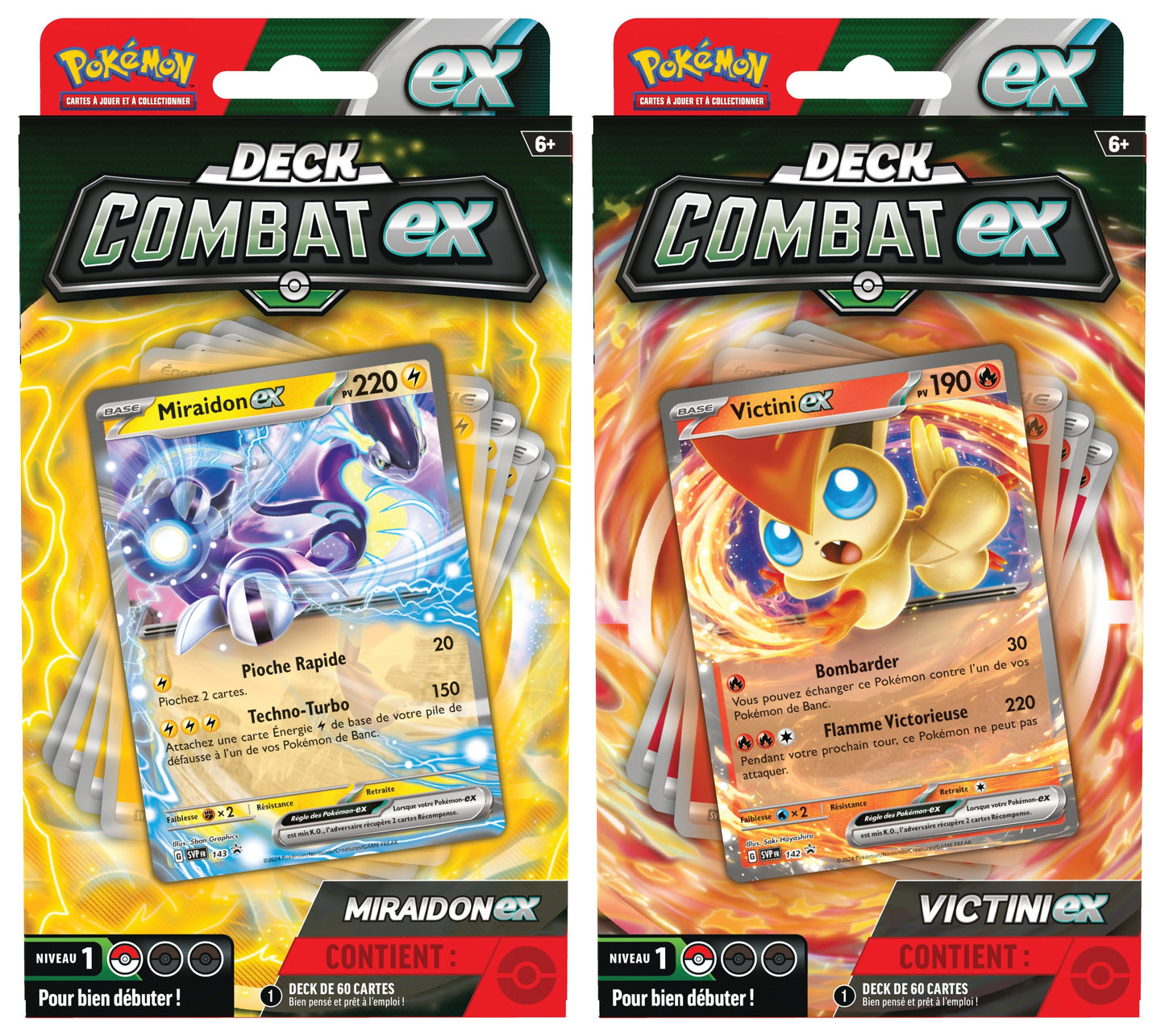 POKÉMON JCC - DECK COMBAT MIRAIDON-EX OU VICTINI-EX (1X DECK ALÉATOIRE)