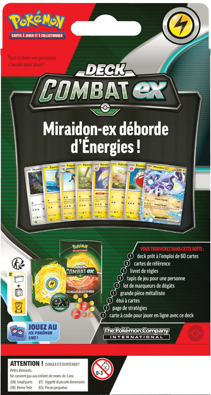 POKÉMON JCC - DECK COMBAT MIRAIDON-EX OU VICTINI-EX (1X DECK ALÉATOIRE)