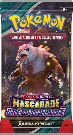 POKÉMON JCC - ÉCARLATE ET VIOLET - PACK DE BOOSTER MASCARADE CRÉPUSCULAIRE (DISPLAY X36)