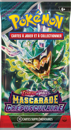 POKÉMON JCC - ÉCARLATE ET VIOLET - PACK DE BOOSTER MASCARADE CRÉPUSCULAIRE (DISPLAY X36)