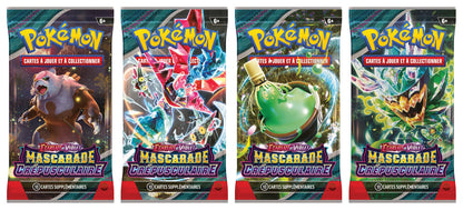 POKÉMON JCC - ÉCARLATE ET VIOLET - PACK DE BOOSTER MASCARADE CRÉPUSCULAIRE (DISPLAY X36)