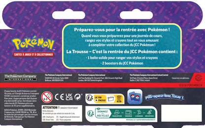 POKÉMON JCC : BOÎTE À CRAYONS RENTRÉE DES CLASSES + 2 BOOSTERS 2024