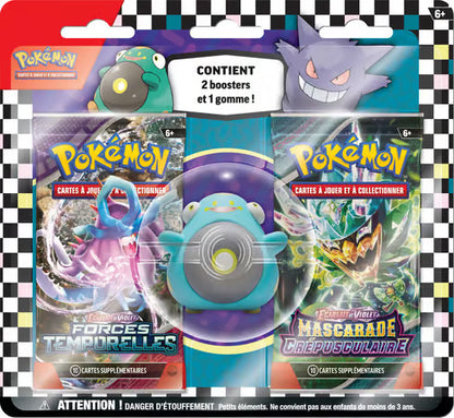 POKÉMON JCC : ENSEMBLE RENTRÉE DES CLASSES GOMME + 2 BOOSTERS 2024