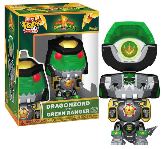POWER RANGERS - Bitty Bots - Dragon Zord avec Ranger vert