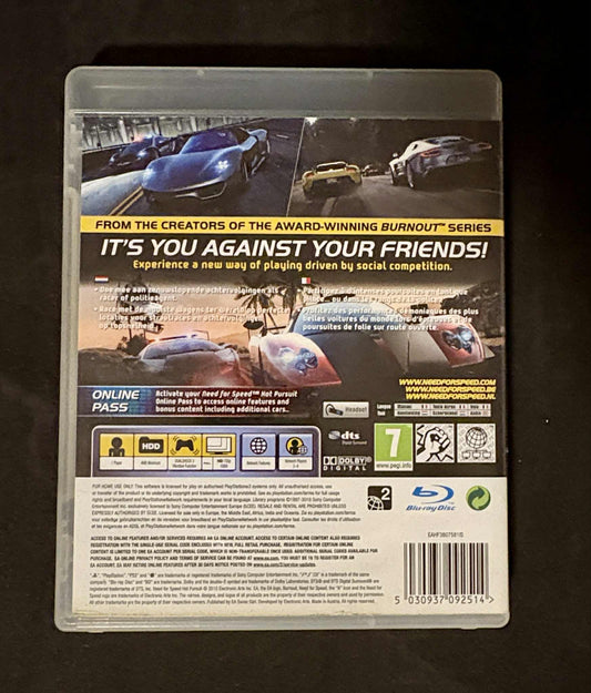 PS3 > Need for Speed : Hot Pursuit