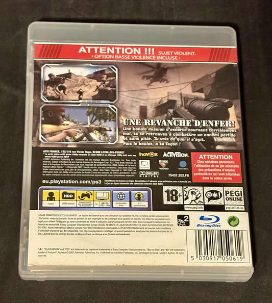 PS3 > Soldier Of Fortune : Payback