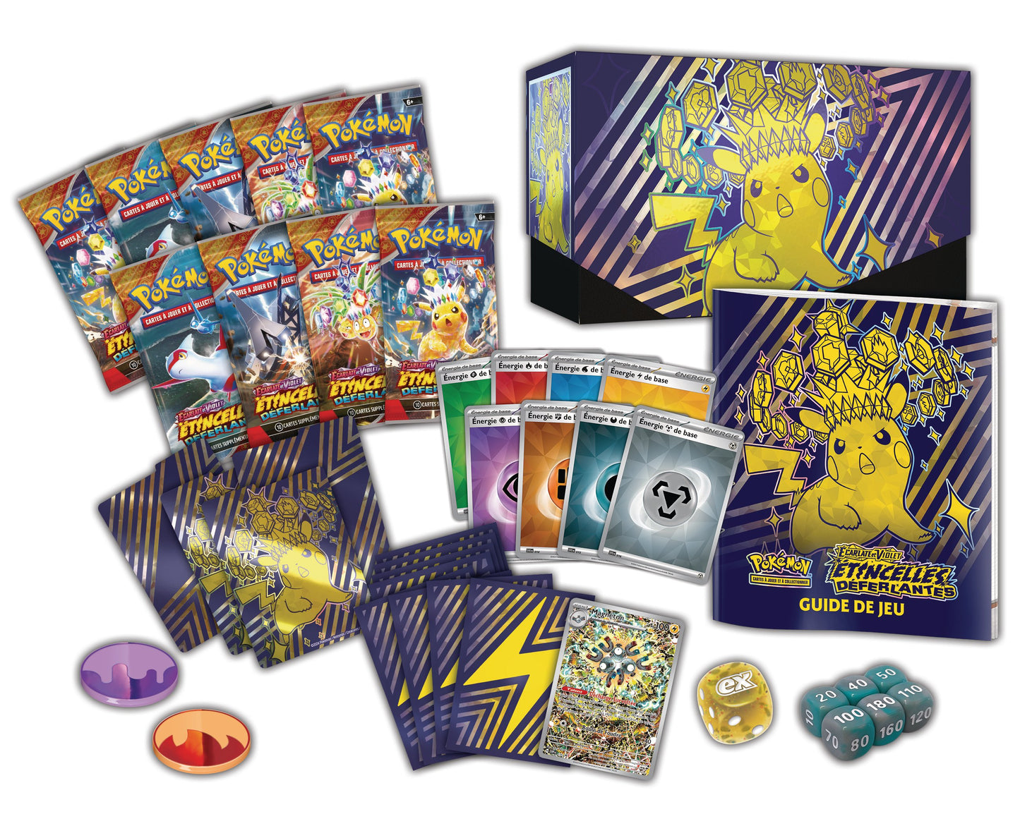 Pokémon JCC - Écarlate et Violet - Coffret Dresseur d'Élite EV08 Étincelles Déferlantes PRECO