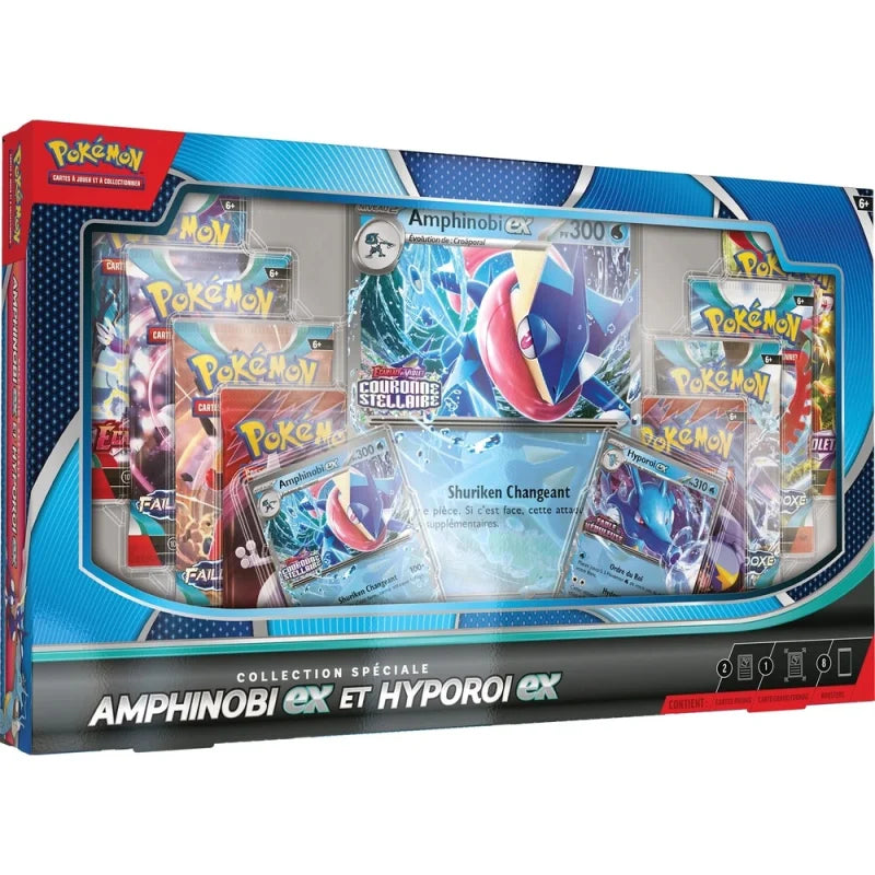 Pokémon JCC – Coffret Premium Amphinobi & Hyporoi (8 Boosters) – FR