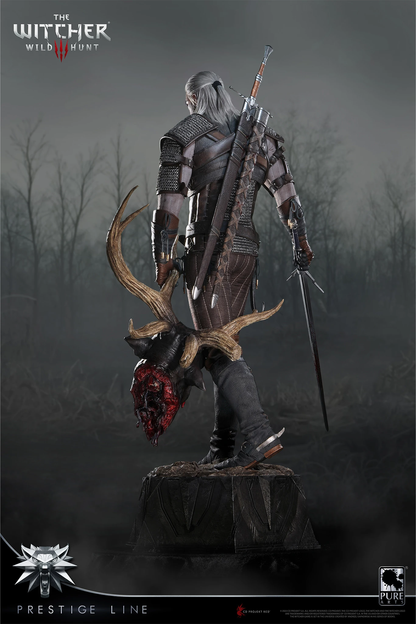 PureArts - 1:2 Scale Statues - Prestige Line - The Witcher 3 - Wild Hunt - Geralt de Riv Statue 110cm