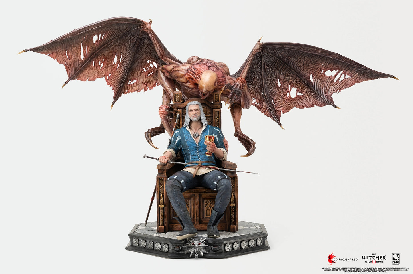 PureArts - 1:4 Scale DELUXE Statues - The Witcher 3 - Wild Hunt - Geralt Statue 60cm