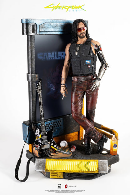 PureArts - 1:4 Scale EXCLUSIVE Statues - Cyberpunk 2077 - Johnny Silverhand Statue 53cm