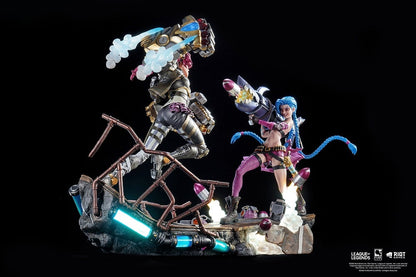 PureArts - 1:6 Scale Statues - League Of Legends - Jinx et Vi Statue 40cm