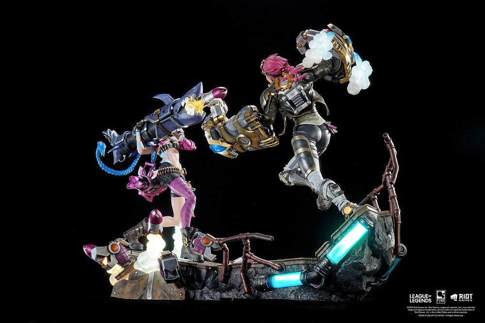 PureArts - 1:6 Scale Statues - League Of Legends - Jinx et Vi Statue 40cm