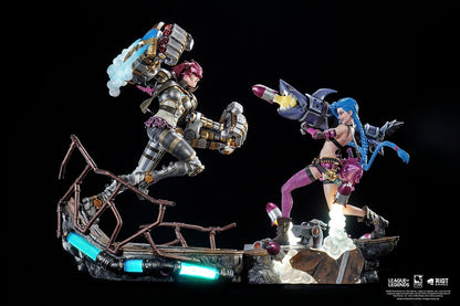 PureArts - 1:6 Scale Statues - League Of Legends - Jinx et Vi Statue 40cm